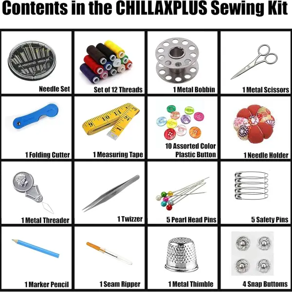 82 pcs Sewing kit | Stitching kit | Stiching kit | Sewing kit Box | Thread Box Set | Travel kit | sui dhaga Box for Home | Travel kit | Tailoring Tools | Embroidery kit | Gifts for Women