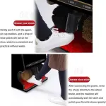Commercial Electric Shoe Polisher Machine for Hotels - Dual Brush Automatic Cleaner Kit for Leather Shine & Dust Removal (Black Gold) - Professional Shoe Care Solution