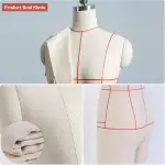 Adjustable White Dress Form on Wheels, S-Model 80 Tailor Mannequin Dummy for Clothing Design, Ideal for Dressmakers & Fashion Designers, Versatile Sewing Tool