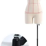 Adjustable White Dress Form on Wheels, S-Model 80 Tailor Mannequin Dummy for Clothing Design, Ideal for Dressmakers & Fashion Designers, Versatile Sewing Tool