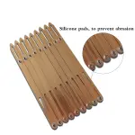 HONEYSEW Aluminum Expanding Sewing Gauge Button Guide Spacing Device 5-in-1 Sliding Gauge Measuring Sewing Tool Set (Rose Gold)
