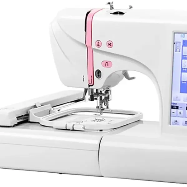 Computer Sewing Machine, Fully Automatic Computer Embroidery Machine with 7-inch Color Touch Screen, Supports Pattern Editing and U Disk Reading and Import, 162 Kinds Of Stitches