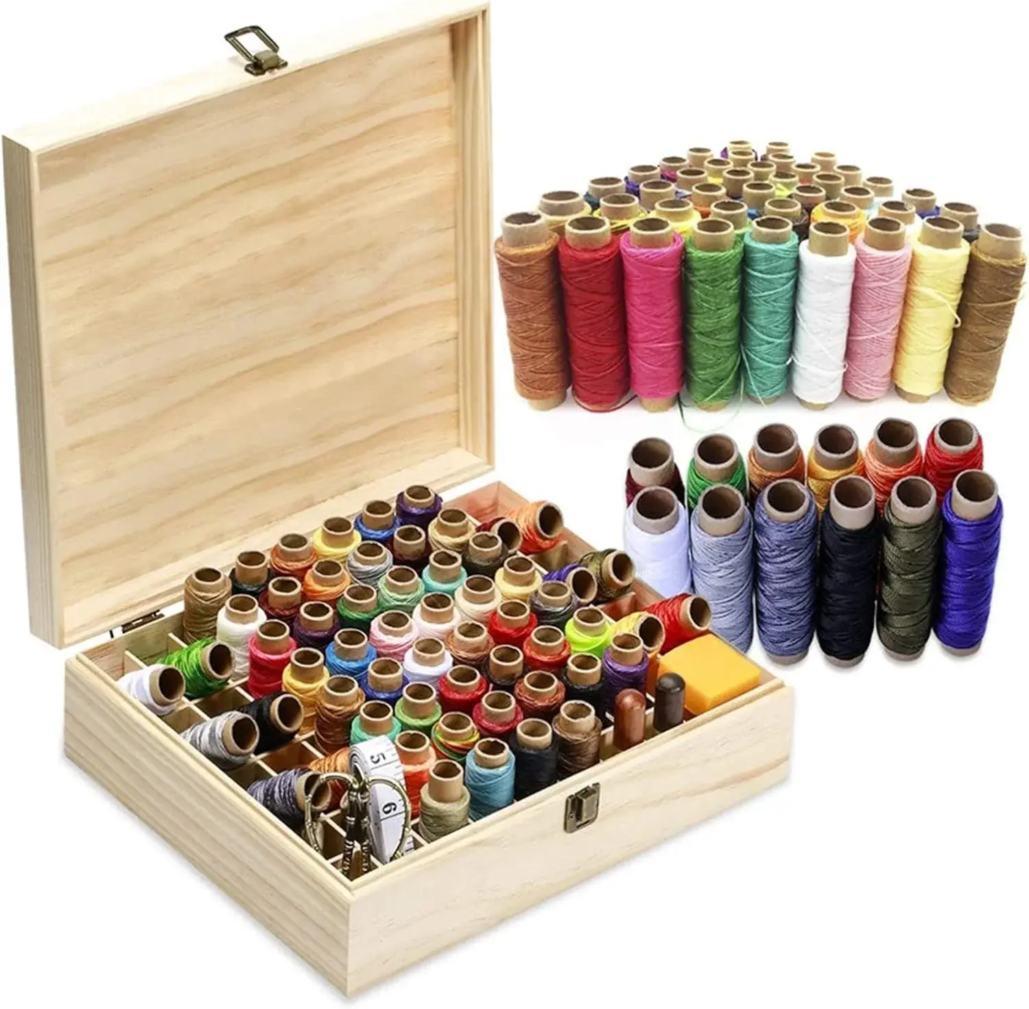 EINVARIOUS Leather Sewing Kit Upholstery Repair Including Waxed Thread Polyester and Hand Needles