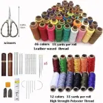 EINVARIOUS Leather Sewing Kit Upholstery Repair Including Waxed Thread Polyester and Hand Needles