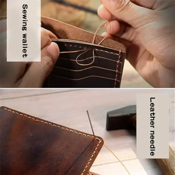 EINVARIOUS Leather Sewing Kit Upholstery Repair Including Waxed Thread Polyester and Hand Needles