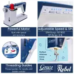 Little Rebel Sewing and Quilting Machine with Built-in Stitch Regulation (Little Rebel)