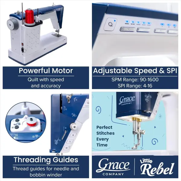 Little Rebel Sewing and Quilting Machine with Built-in Stitch Regulation (Little Rebel)
