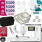 Bernette B70 Embroidery Machine Bundle - Heavy Duty Embroidery Machine with $300 Worth of Embroidery Tools and Accessories Great for Beginners and Experts