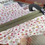 Smocking Pleater 32 Row, Ruffler Sewing Machine, Adjustable Smocking Pleater With Back Box And Special Needle, Presser Foot Gathering Pleats And Ruffles For Clothing Fabric Diy Attachment