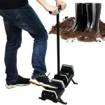 Automatic Boot Cleaner & Shoe Polisher - 360° Stainless Steel Mud Removal Brush with Water Spray Gun, Efficient Outdoor Cleaning Tool for Garden & Hiking Boots
