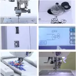 Automatic Sewing Machine With Electric Embroidery, 158 Built-In Designs, 210 Letters, 30 Pattern Borders