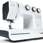 Bernette B35 Sewing Machine Swiss Design with 23 Stitches, 7 Presser Feet, Automatic Buttonhole, Quilting, Heavy-Duty Build, LED Light, Portable