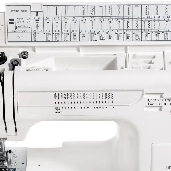 Janome HD3000 Heavy-Duty Sewing Machine with 18 Built-in Stitches + Hard Case