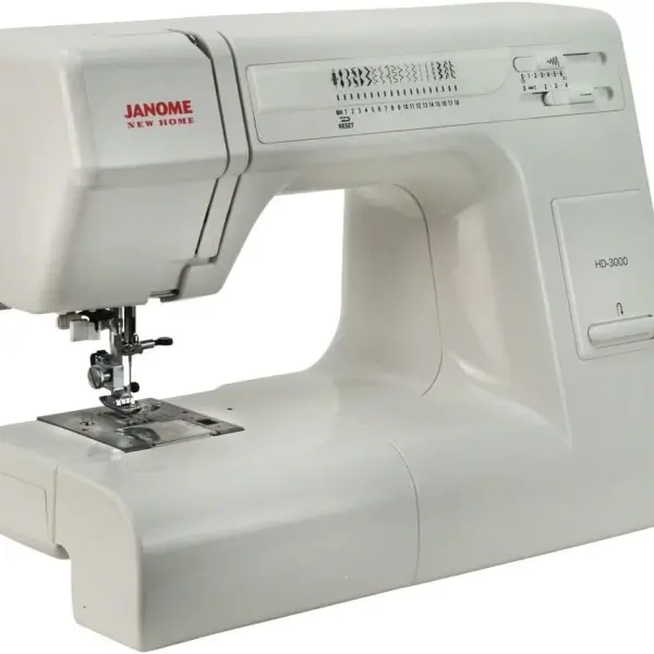 Janome HD3000 Heavy-Duty Sewing Machine with 18 Built-in Stitches + Hard Case