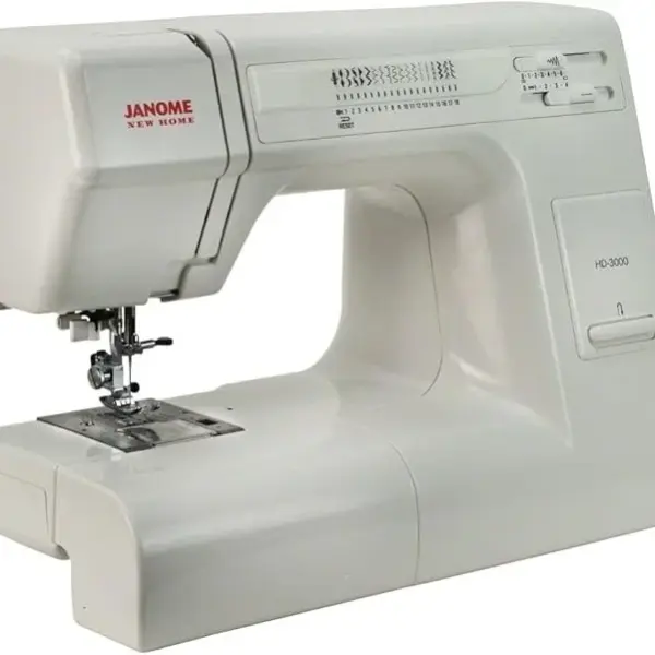 Janome HD3000 Heavy-Duty Sewing Machine with 18 Built-in Stitches + Hard Case