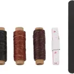 Leather Sewing Kit, Leather W Tools with Wax Threads and Sanding IY Craft Tools for Beginners and s, leseel Crafting Access