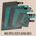 U.S. Art Supply 40" x 80" Self-Healing Cutting Mat 5-Ply - Double-Sided Green/Black Craft Mat, Non-Slip Cutting Mats for Crafts, Sewing, Quilting, Scrapbooking