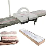 Efficient Knitting Machine Kit, 6.5mm Gauge, 150 Stitches, Complete Plastic Sewing Tool Set with Accessories for Sweater Knitting, Ideal for Home Use