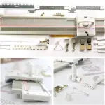 Efficient Knitting Machine Kit, 6.5mm Gauge, 150 Stitches, Complete Plastic Sewing Tool Set with Accessories for Sweater Knitting, Ideal for Home Use