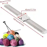 Efficient Knitting Machine Kit, 6.5mm Gauge, 150 Stitches, Complete Plastic Sewing Tool Set with Accessories for Sweater Knitting, Ideal for Home Use