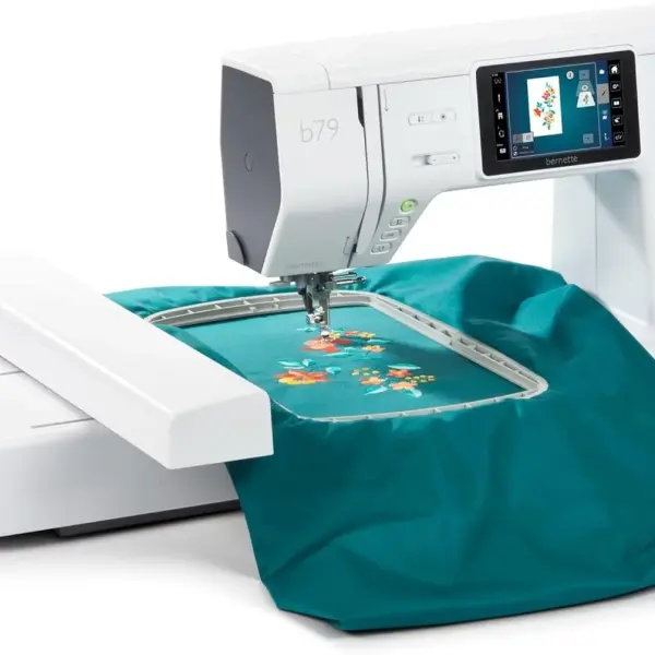 Bernette B79 Combo Sewing & Embroidery Machine Deluxe 130 Thread Spools with Premium Accessory & Designs Package