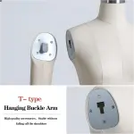 Adjustable XL Soft Foam Dress Form Mannequin with Arms - Tailor Dummy for Sewing, Fashion Design, Alterations, Pin-Friendly Female Model, Craft & Dressmaking Tool 86