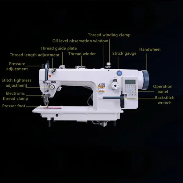 Electric Sewing Machine 220V Computer Flat Car Sewing Machine 750W for Sofa Cushion Car Seat Cushion Leather Thick Material