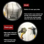 Shoe Cleaning Machine, Automatic Scrubber with Three-Sided Hard Brushes and Water Spray Gun for Removing Dust, Snow, and Mud – Ideal for Farms, Ranches, and Construction Sites