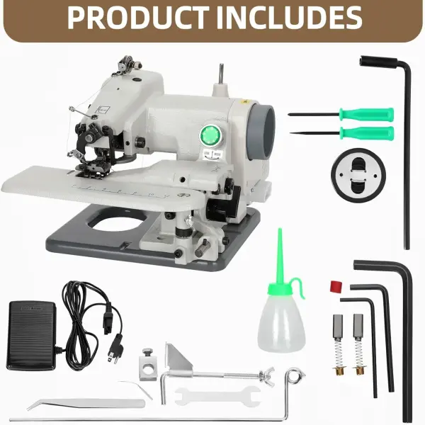 Upgraded Portable Blindstitch Sewing Machine – 110V 1200 SPM High - Speed, Invisible Seams & Blind Hem Chain Stitches for Hemming Clothes, Cuffs, Trouser Bottoms – For Professional Tailors & Home Use