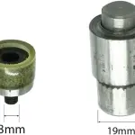 Trimming Shop 11mm Hand Press Machine and Heavy Duty, Metal Open Ring Snap Poppers, Fastener Press Studs Setting Tool Die Kit for Sewing, Leather Crafts and Clothing repair, Belts, Jeans, Grommets