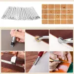 ZAMQIU Leather Working Kit, 155-Piece Leather Tooling Kit with Carving Stamping Sewing Punching Cutting, Leatherworking Tool Set for Beginners, DIY Craft Starter Set for Wallet, Belt, Bag Making