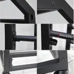 Adjustable Black Fabric Roll Storage Rack with Heavy Duty Steel Organizer, Movable Commercial Textile Holder, Ideal for Craft, Sewing, and Warehouse Use