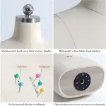Plus Size Dress Form for Women, Curvy Full Body Mannequin with Soft Arms & Wheels, Pinnable Tailor Dummy for Sewing & Crafting, Adult Full Size Dressmaking Tool