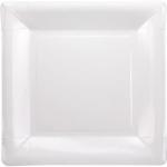 EcoQuality 10 inch White Square Dinner Paper Plate – Disposable Elegant Party Plates for Weddings, Birthdays, Catering, Events, and Buffet Table – Heavy-Duty Paper Dinnerware (576)
