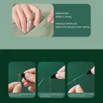 MJYHGFRT Portable Household Travel Sewing Kit Box Practical Multi-Functional Set Hand Needle Threads Scissor DIY Handwork Tool