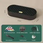 MJYHGFRT Portable Household Travel Sewing Kit Box Practical Multi-Functional Set Hand Needle Threads Scissor DIY Handwork Tool