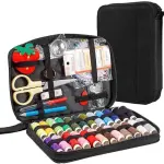 MVNOIRE Fabric Needlework Box Portable Bag Needle Holder Home Travel Handmade Sewing Tool Kit