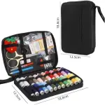 MVNOIRE Fabric Needlework Box Portable Bag Needle Holder Home Travel Handmade Sewing Tool Kit