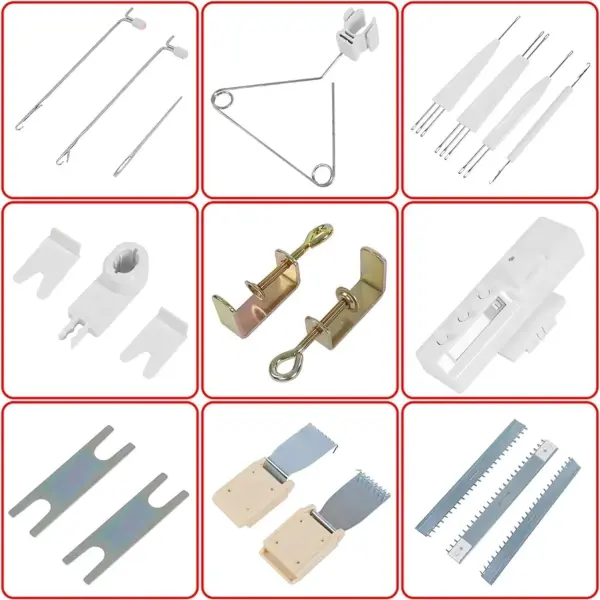 JINGEDD Automatic Knitting Machine Kit, Medium Gauge 6.5mm 150 Stitches Plastic Household Knitting Machine with Accessories Household Sewing Tool Set