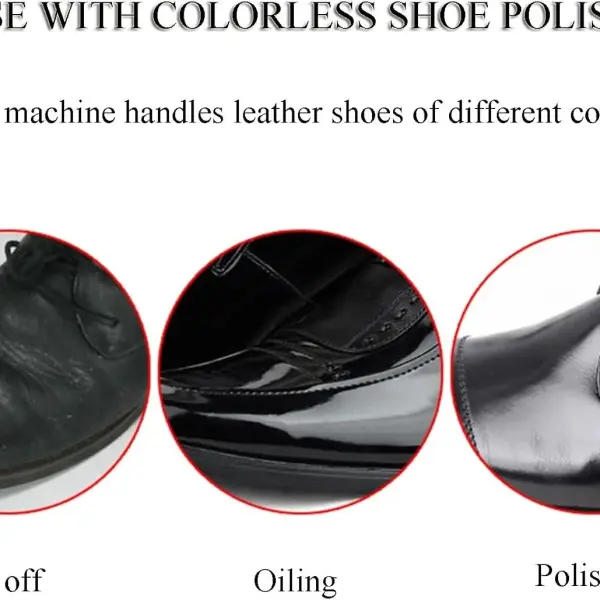 Shoe polishing Machine Automatic Induction Shoe polishing Machine, dust Removal Shoe Cleaning Blue Hole (Color: Style 1) (Style 1) (Style 1)