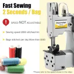 Bag Sewing Machine 2s/bag Bag Closing Machine Portable Bag Closer 6.4Lbs Automatic Woven Bag Sewer Packing Machine for Packing Bags Non-woven Fabrics Leather