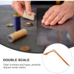 Operitacx L Shape Sewing Ruler 22X12 Inch Double-Sided Cutting Ruler for Clothing Patchwork Measuring and Precise Fabric Tailoring
