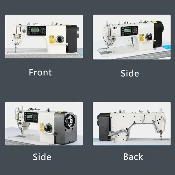 Industrial Sewing Machine 550W Automatic Lockstitch Sewing Machine Complete Set with Table and Stand 220V
