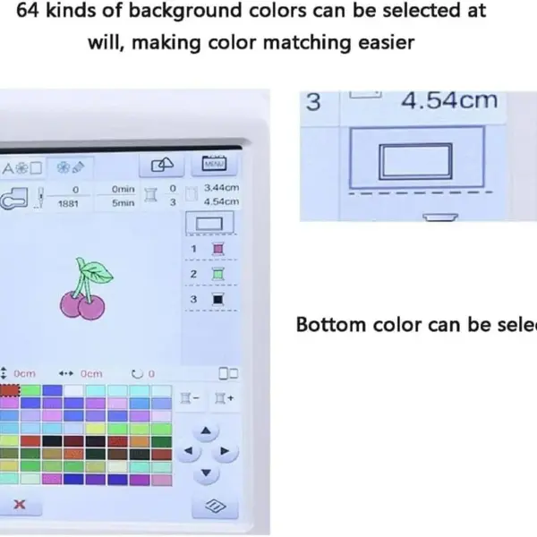 Multi-Function Electric Sewing Mini Portable Machine Sewing Machines for Beginners, Automatic Embroidery Machine with 4" x 9.2" Embroidery Area and LCD Touch Screen