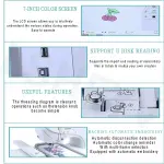 Automatic Sewing Machine, Electric Embroidery Machine, Automatic Sewing Machine with Large LCD Touch Screen, DIY Embroidery Tool, 210 Built-in Letters and 30 Pattern Borders, Easy Sewing