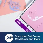Brother ScanNCut DX Standard Tack Adhesive Mat 2-Pack, 12" x 12" and 12" x 24", for Cardstock, Vinyl, Foam and More