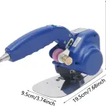 Electric Fabric Cutter, Speed Adjustable Fabric Cutting Machine, 0.79'' Cutting Thickness, Electric Cloth Cutting Machine for Cotton Canvas Denim Leather Carpets Rags Silk