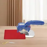 Electric Fabric Cutter, Speed Adjustable Fabric Cutting Machine, 0.79'' Cutting Thickness, Electric Cloth Cutting Machine for Cotton Canvas Denim Leather Carpets Rags Silk