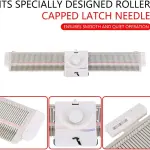 Knitting Machine and Accessories, LK150 150 Stitches 6.5mm Mid Gauge Plastic Domestic Knitting Machine with Accessories Tool Set for Household Sewing