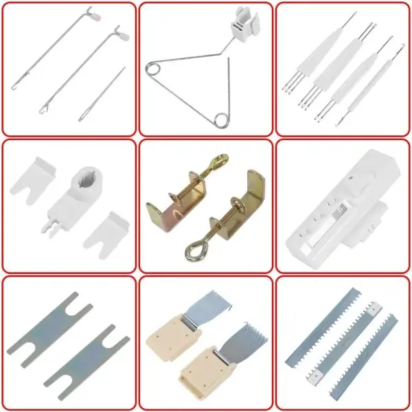 Knitting Machine and Accessories, LK150 150 Stitches 6.5mm Mid Gauge Plastic Domestic Knitting Machine with Accessories Tool Set for Household Sewing